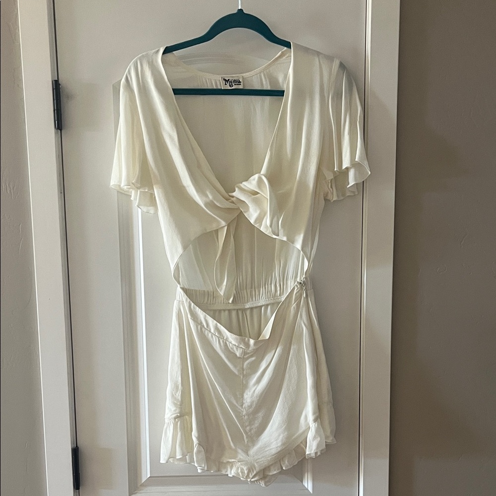 Show Me Your MuMu Ivory Romper